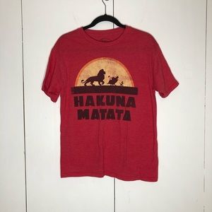 Lion King, Hakuna Matata t-shirt, red, Size M